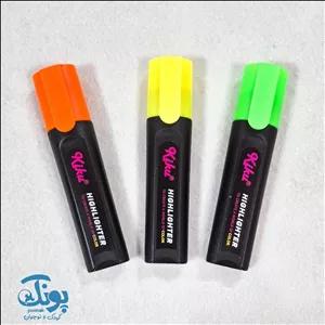 ماژیک هایلایت ۳ عددی کیکو K ۶۸۶ (سبز، زرد، نارنجی)