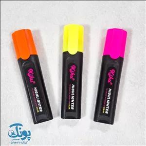 ماژیک هایلایت ۳ عددی کیکو K ۶۸۶ (صورتی، زرد، نارنجی)