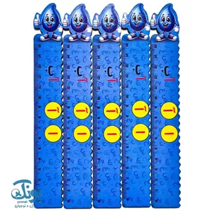 خط کش چوبی (حرف آ) آب ۱۵ سانت ۵ عددی