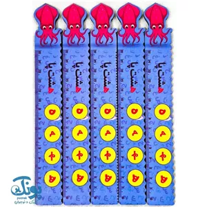 خط کش چوبی (حرف ه) هشت پا ۱۵ سانت ۵ عددی