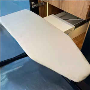 میز اطو ریلی رو میزی با پایه گردان و صفحه تاشو فانتونی مدل J416