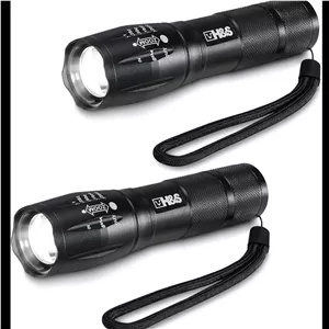 H&S LED Torches Set of 2 – چراغ قوه جیبی قدرتمند با 5 حالت نوری