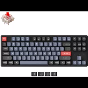 Keychron K8 Pro QMK/VIA Wireless Mechanical Keyboard (UK ISO Layout) – کیبورد مکانیکی بی‌سیم TKL با قابلیت برنامه‌ریزی کامل
