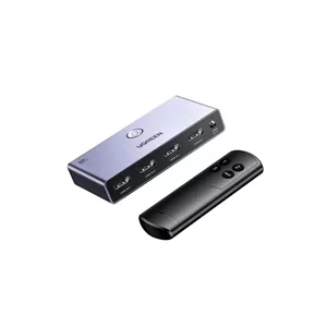 UGREEN CM624 – سوئیچ HDMI 2.1 سه‌ورودی با پشتیبانی از 8K و ریموت کنترل