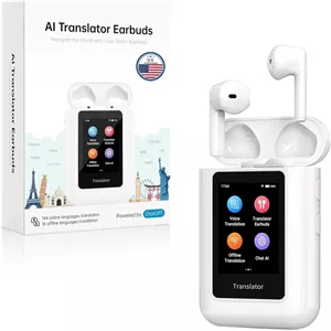 Anfier A8 AI Translation Earbuds – مترجم همزمان بی‌سیم با چت‌جی‌پی‌تی و پشتیبانی از 144 زبان