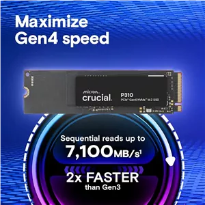 Crucial P310 2TB SSD M.2 NVMe PCIe Gen4 – حافظه SSD فوق‌سریع با سرعت 7100 مگابایت بر ثانیه