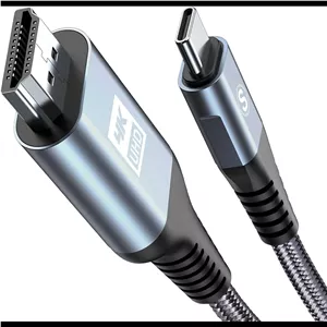 AviBrex USB-C to HDMI 4K Cable – کابل تبدیل USB-C به HDMI با کیفیت 4K و روکش بافته شده