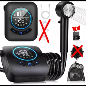 Spopal Portable Camping Shower – دوش قابل حمل کمپینگ با باتری 8000 میلی‌آمپر ساعتی 