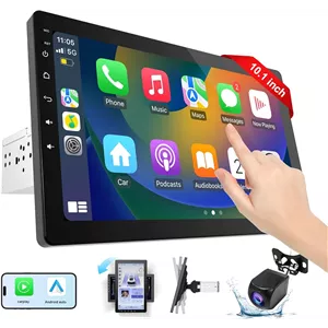 پخش‌کننده خودرو haudio 1DIN با صفحه‌نمایش 10.1 اینچ چرخان اصلی