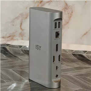 ISY IDO-3000 – داک استیشن 15 پورت 100 وات حرفه‌ای USB-C اصلی