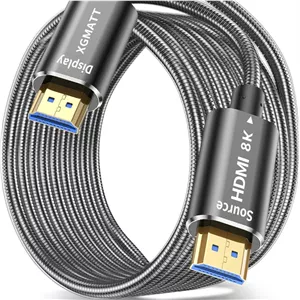 XGMATT 8K HDMI Fibre Optic Cable 25m Steel Armour – کابل فیبر نوری با زره فولادی برای انتقال 8K در مسافت‌های طولانی