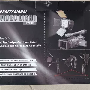 نورافکن مدل PDX T2000 Video Camera Light 10 LEDs