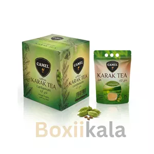 چای کرک  ساشه ای کمل طعم هل 500گرم ۲۵ساشه کارتن 24عددی