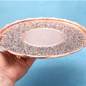 شیرینی خوری مسی سه پایه نقشینه 