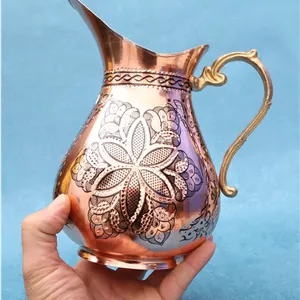 پارچ مسی اردکی تراش کوچک