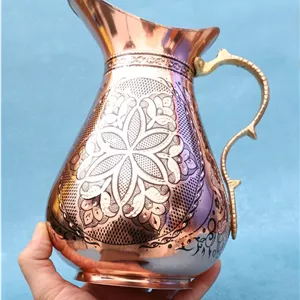 پارچ مسی تراش مدل اردکی بزرگ