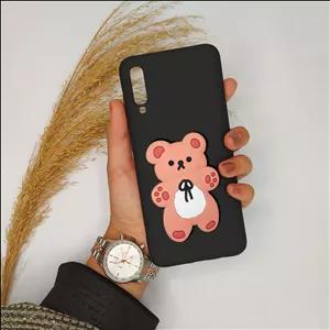 قاب گوشی سامسونگ A70S دخترانه عروسکی خرسی برجسته