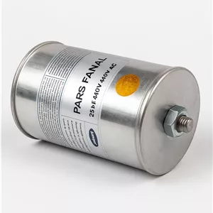 خازن سیلندری رزینی خشک 30 کیلو وار پارس فانال مدل PFCA RMC41 30 Kvar