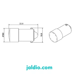 لامپ رنگی چراغ سیگنال رعد Lamp BA9S/M 220VAC/DC