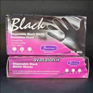 دستکش مشکی نیتریل barino0