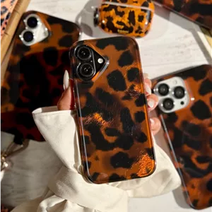 قاب Leopard Flame پلنگی مناسب آیفون 16