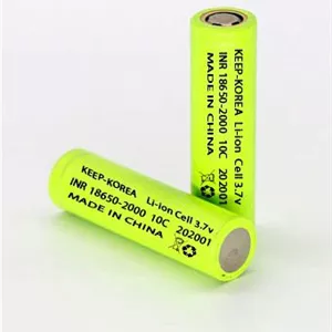 باتری لیتیوم یون کیپ INR18650-2000mAh-10C