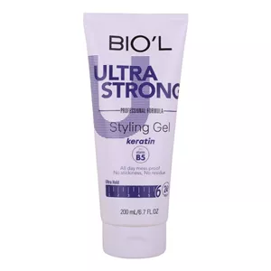 ژل حالت دهنده مو بیول با قدرت نگهداری فوق العاده قوی مدل ULTRA STRONG حجم 200 میلی لیتر