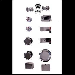 یراق کابین دوش 002 ( مشکی و نقره ای)