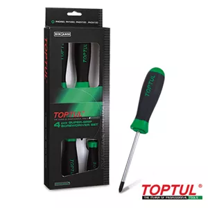 ست 4 عددی پیچ گوشتی چهارسو تاپ تول TOPTUL مدل GAAE0401