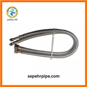 شیلنگ پکیج و شوفاژ و آبگرمکن شلنگ پیسوار تکپایه طول 40 سانتی سایز 3/8 
