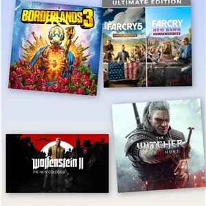 The Witcher 3: Wild Hunt Far Cry 5Far Cry  New Dawn Ultimate Edition Borderlands 3 PS4 &  PS5 Wolfenstein II: The New Colossus
