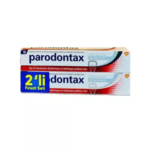 خمیر دندان ضد پوسیدگی و سفید کننده قوی parodontax پک 2 عددی