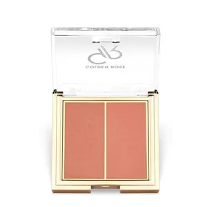 پالت رژ گونه پودری دوتایی گلدن رز Golden Rose مدل Iconic Duo رنگ Soft Pink شماره 04