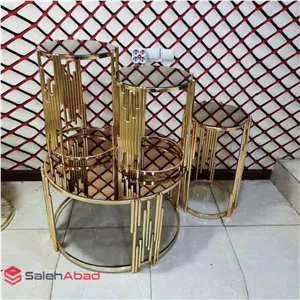 ست جلومبلی و عسلی فلزی مدل پیانو