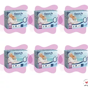 پوشینه شورتی بزرگسال سایز متوسط پک 6 عددی