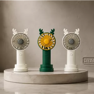 پنکه شارژی دستی طرح گوزن