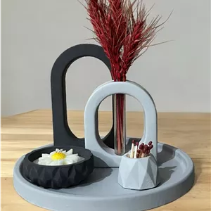 گلجا استند شات شمع جا‌کبریتی (دکوری‌۵‌تیکه)