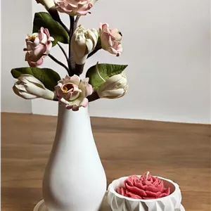گلدان استند شات شمع (دکوی۳تیکه)
