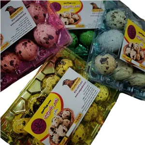 تخم بلدرچین بسته 12 عددی 