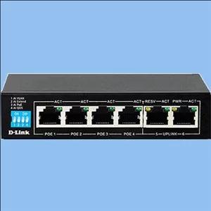 سوئیچ 6 پورت دی لینک مدل DES-F1006P-E
