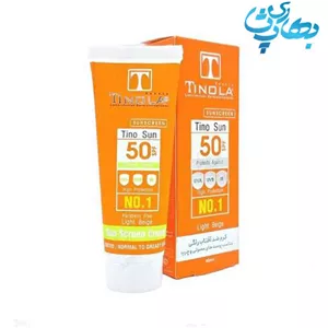 ضدآفتاب رنگی SPF 50 مناسب پوست معمولی و چرب بژ روشن تینولا