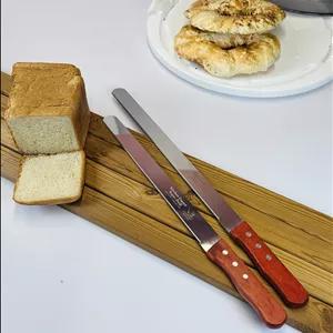 چاقو اره ایی دندانه ریز دسته چوبی (2 سایز )