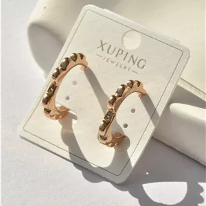 گوشواره حلقه‌ای دفرمه برند ژوپینگ XUPING