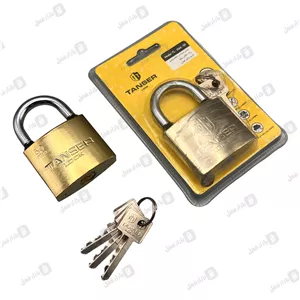 قفل آویز تنسر 50 توپی برنج