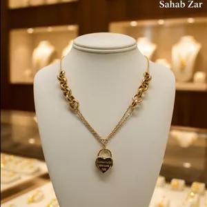 گردنبند طلای ۱۸ عیار مدل قلب تیفانی – الهام‌گرفته از Tiffany & Co | سحاب زر