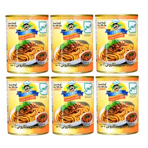 کنسرو مایه ماکارونی باختر - 370 گرم بسته 6 عددی