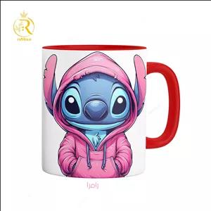ماگ مدل استیج Stitch دسته رنگی کد 9157