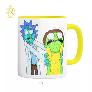 ماگ انیمیشن ریک و مورتی Rick and Morty دسته رنگی کد 9194