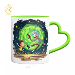 ماگ انیمیشن ریک و مورتی Rick and Morty دسته قلبی کد 9196