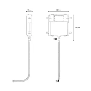 فلاش تانک توکار ایران – کلاسیک اینفینیتی با نیم فریم (بدون کلید)